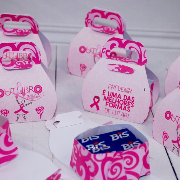 Outubro Rosa Maletinha Porta Bis