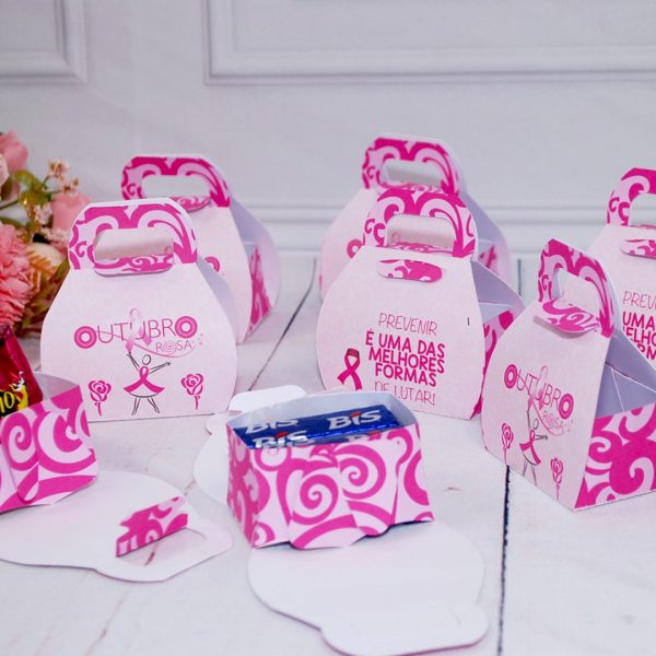 Outubro Rosa Maletinha Porta Bis