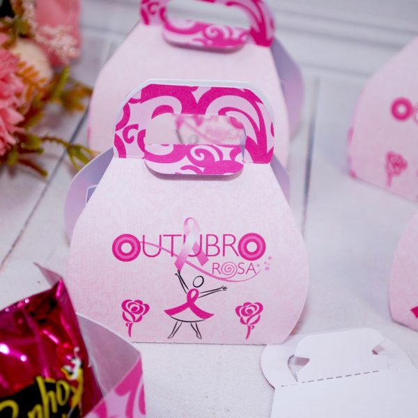 Outubro Rosa Maletinha Porta Bis