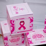 Outubro Rosa Caixinha Modelo Cubo para Lembrancinhas