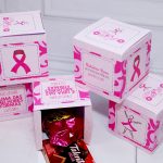 Outubro Rosa Caixinha Modelo Cubo para Lembrancinhas