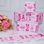 Outubro Rosa Caixinha Modelo Cubo para Lembrancinhas