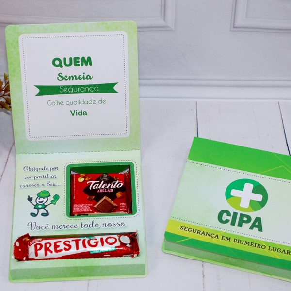 Lembrancinha CIPA, SIPAT e SIPATMA Caixinha para Talento E Prestigio