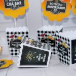Centro de Mesa Tema Boteco para Aniversário e Chá Bar