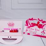Outubro Rosa Bolsinha Porta Esmalte e Lixa