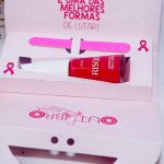 Outubro Rosa Bolsinha Porta Esmalte e Lixa