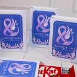 Agosto Lilás Caixinha para Kit Kat para Lembrancinha