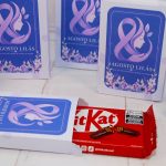 Agosto Lilás Caixinha para Kit Kat para Lembrancinha