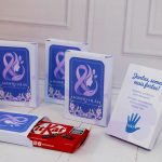 Agosto Lilás Caixinha para Kit Kat para Lembrancinha