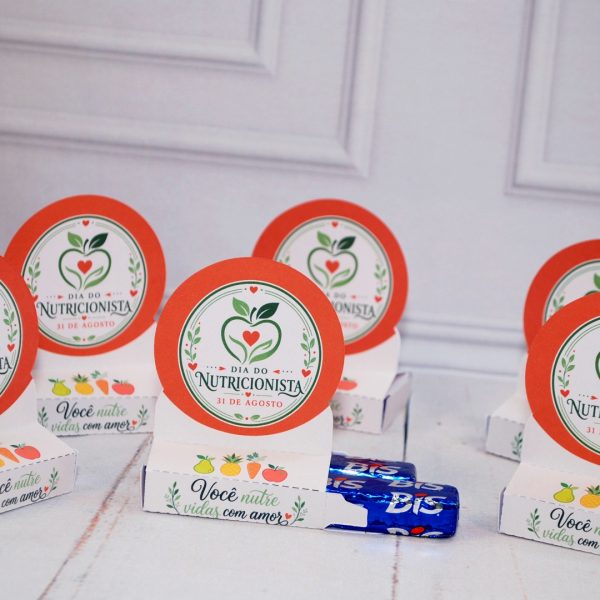 Dia do Nutricionista Porta Bis Duplo para Lembrancinha