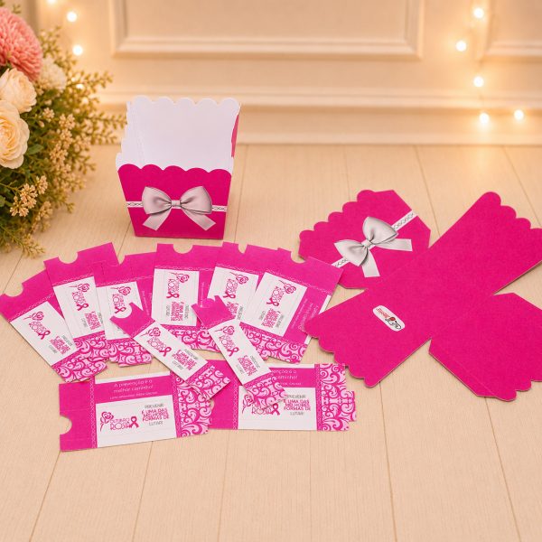 Outubro Rosa Capinha para Mini Lixas