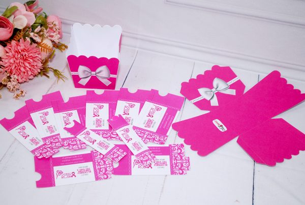 Outubro Rosa Capinha para Mini Lixas