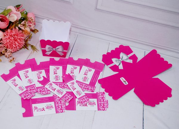 Outubro Rosa Capinha para Mini Lixas