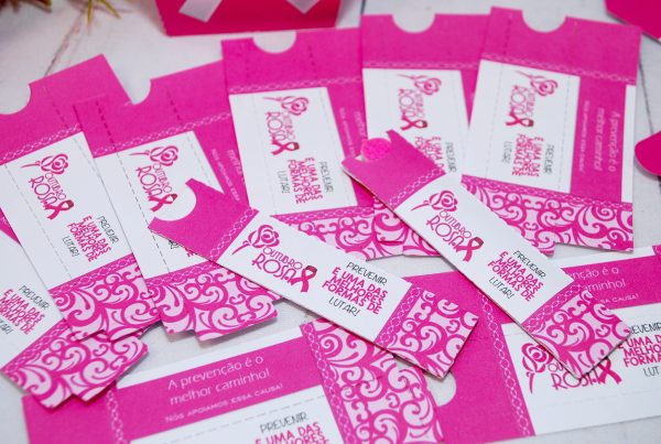 Outubro Rosa Capinha para Mini Lixas