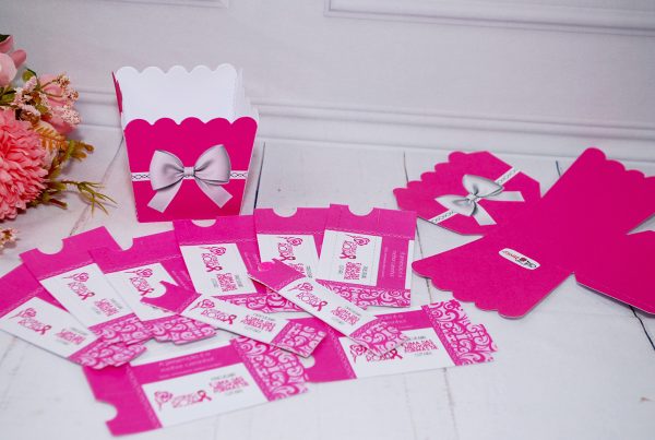 Outubro Rosa Capinha para Mini Lixas
