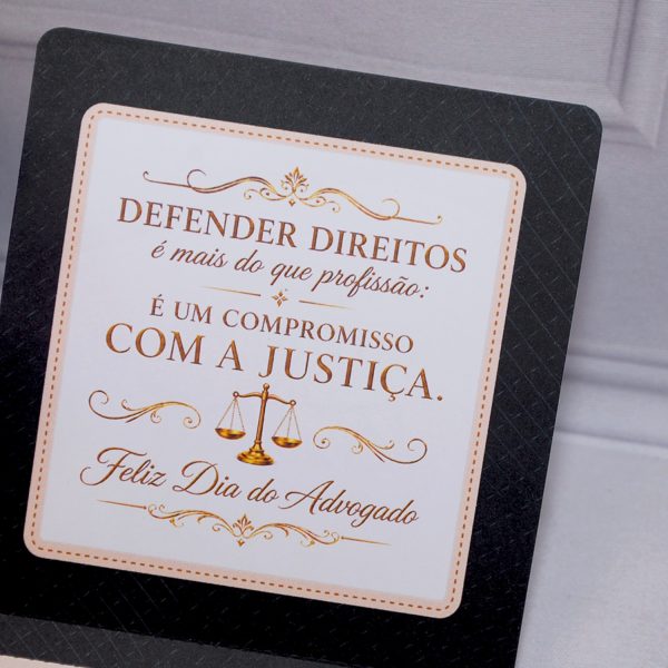 Lembrancinha Dia do Advogado Caixinha para Chocolates Talento e Prestigio