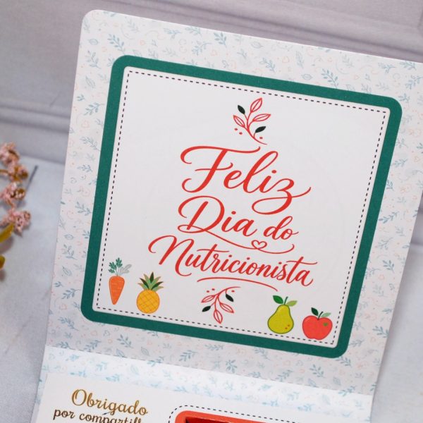 Dia do Nutricionista Caixinha Para Chocolates para Lembrancinha