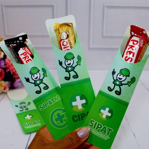 Lembrancinha CIPA, SIPAT e SIPATMA Card para Chocolate