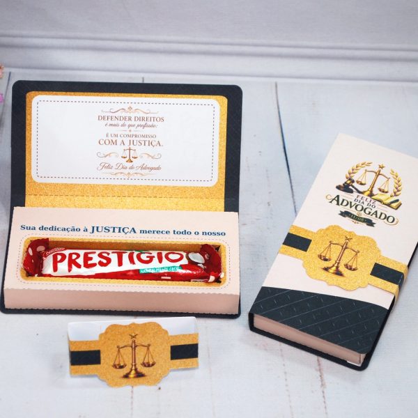 Dia do Advogado Caixinha para Chocolate Prestígio