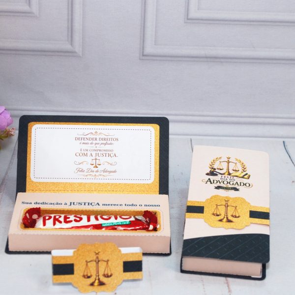 Dia do Advogado Caixinha para Chocolate Prestígio
