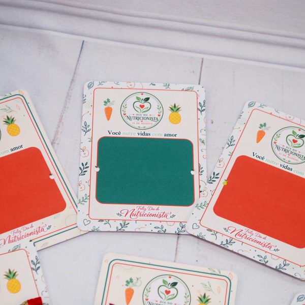 Dia do Nutricionista Card para Chocolates para Lembrancinha