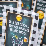 MINI Plaquinhas Divertidas Tema Boteco para Aniversário e Chá Bar