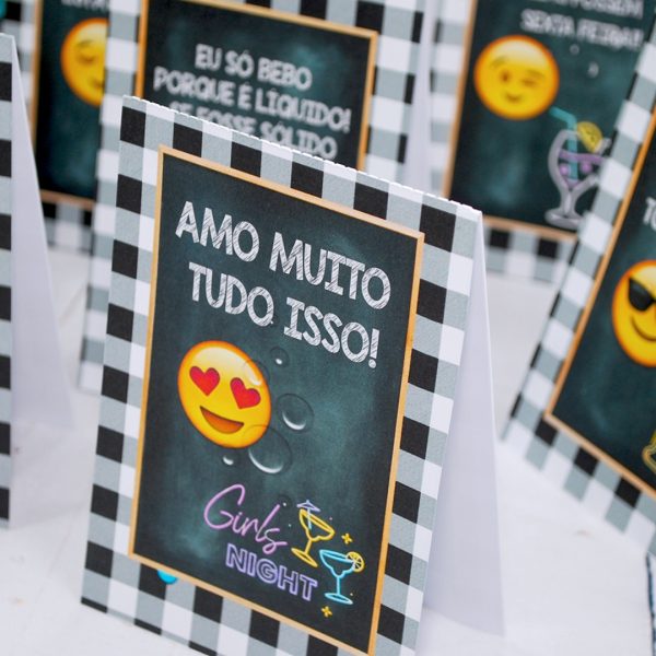 MINI Plaquinhas Divertidas Tema Boteco para Aniversário e Chá Bar