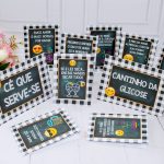 MINI Plaquinhas Divertidas Tema Boteco para Aniversário e Chá Bar
