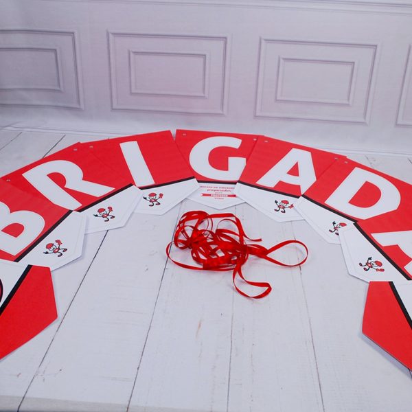 Varal de Letras Decorativo Brigada de Emergência