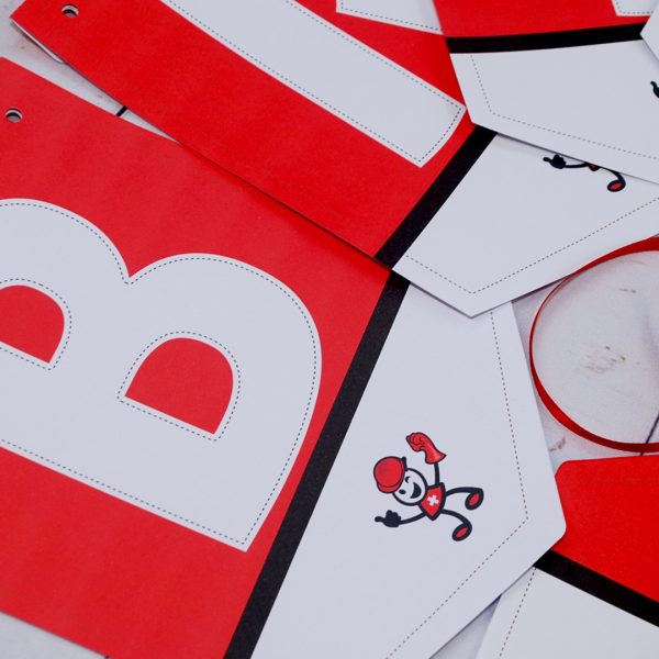 Varal de Letras Decorativo Brigada de Emergência