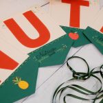 Dia do Nutricionista Varal de Letras Decorativo com frase NUTRIÇÃO