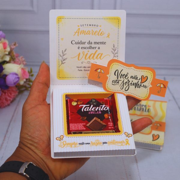Setembro Amarelo Caixinha para Mini Talento