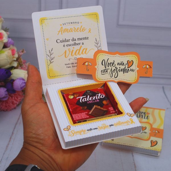 Setembro Amarelo Caixinha para Mini Talento