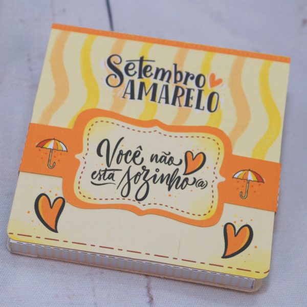 Setembro Amarelo Caixinha para Mini Talento