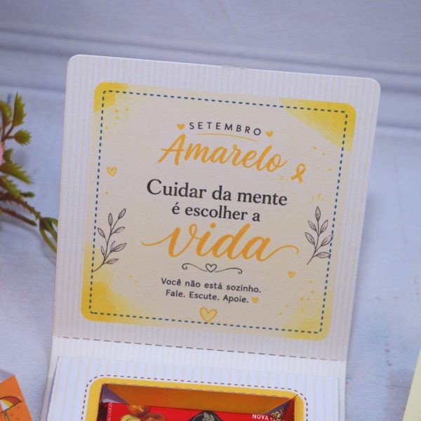 Setembro Amarelo Caixinha para Mini Talento