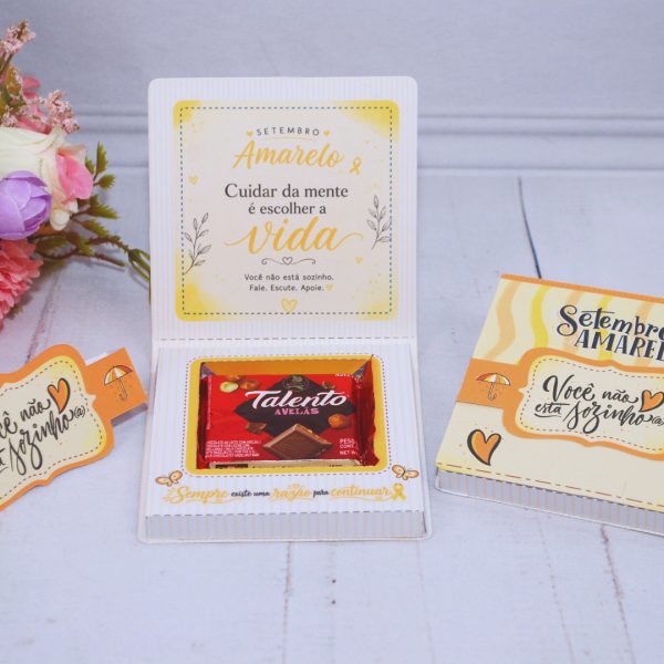 Setembro Amarelo Caixinha para Mini Talento