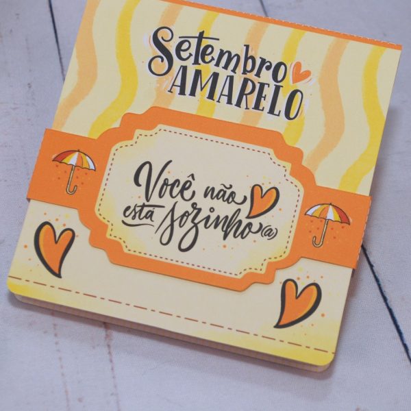 Setembro Amarelo Caixinha para Talento e Prestigio