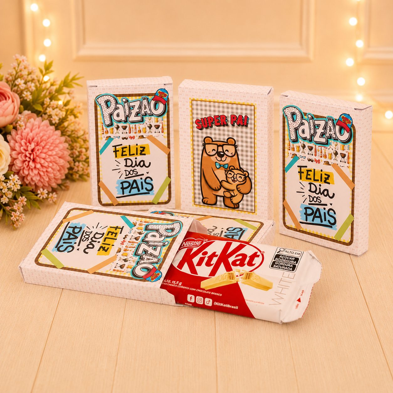 Caixinha Kit Kat Dia dos Pais