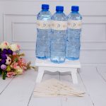 Chá Revelação Rótulos Adesivos Decorativos para Água Ursinho Marrom