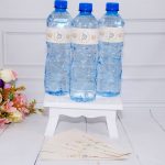 Chá Revelação Rótulos Adesivos Decorativos para Água Ursinho Marrom
