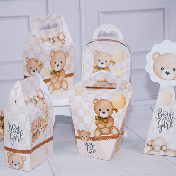 Chá Revelação Kit de Caixinhas - Lembrancinhas - Decoração