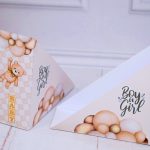 Chá Revelação Porta Guardanapo Decorativo Ursinho Marrom