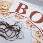 Chá Revelação Varal de Letras BOY OR GIRL Ursinho Marrom