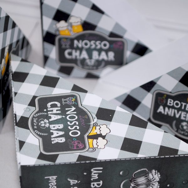 Porta Guardanapos Tema Boteco para Aniversário e Chá Bar