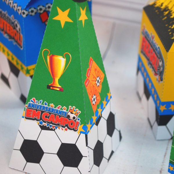 Kit Caixinhas Para Festa De Aniversário Tema Futebol