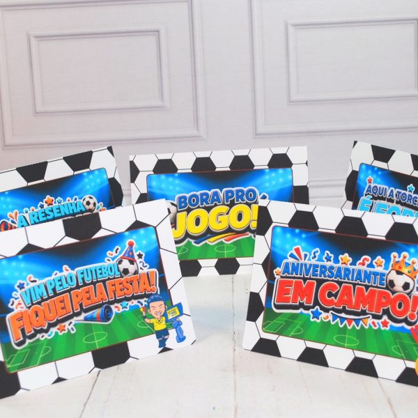 Plaquinhas Decorativas Para Aniversário Tema Futebol