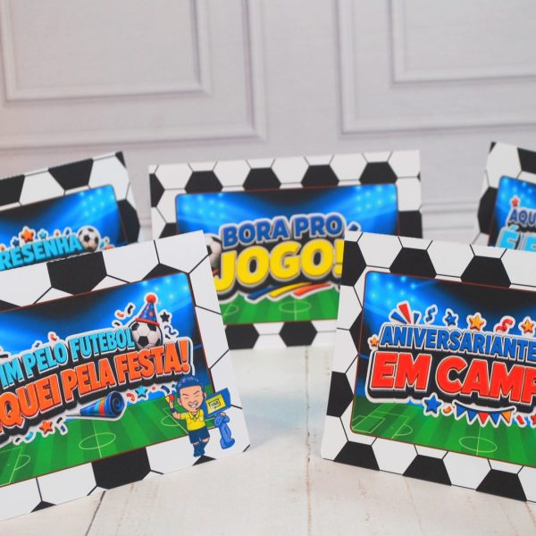 Plaquinhas Decorativas Para Aniversário Tema Futebol