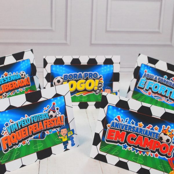 Plaquinhas Decorativas Para Aniversário Tema Futebol