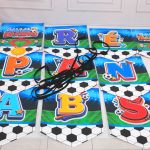 Varal De Letras Para Aniversário Tema Futebol frase PARABÉNS