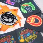 Varal de letras NEON decorativo tema Festa Boteco